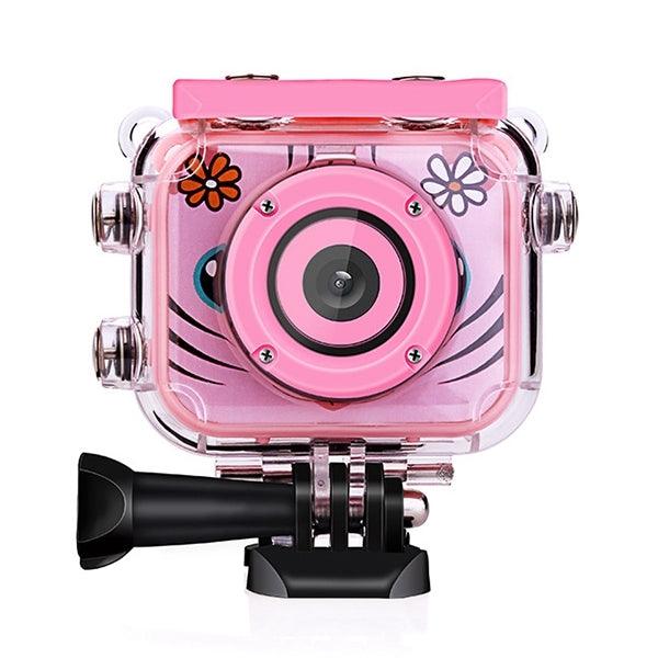 Kids Waterproof HD Digital Camera - 5.0MP, 1.77" Screen, 30m Depth Rating Pink