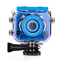 Kids Waterproof HD Digital Camera - 5.0MP, 1.77" Screen, 30m Depth Rating Blue