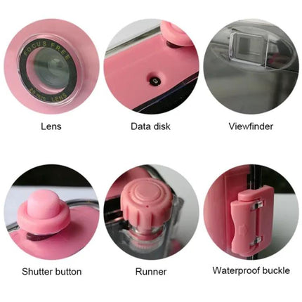 Retro Waterproof Point-and-Shoot Film Camera for Children