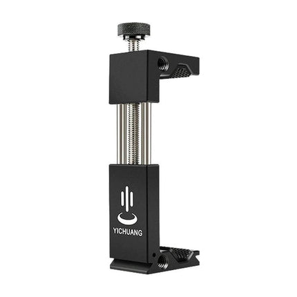 Yichuang Phone Holder for Everyday Video Calls and Photos – black adjustable desktop phone mount for hands-free video calls and stable photos