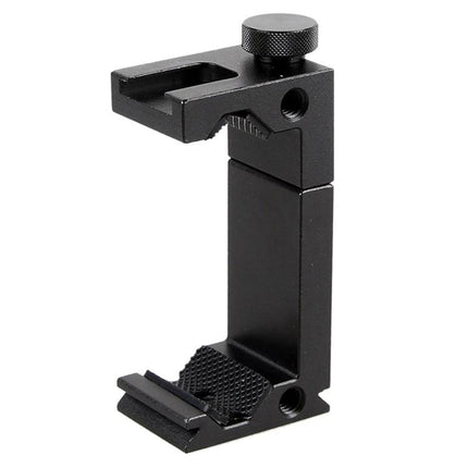 Yichuang Phone Holder for Everyday Video Calls and Photos - black metal adjustable desk phone mount for hands-free video calls and photos