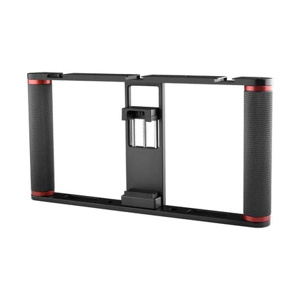 YELANGU Cage for Smartphone Video Recording on the Go lightweight dual-handle phone cage for stable tripod vlogging footage