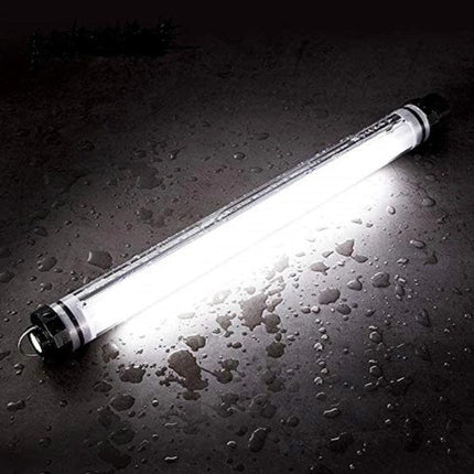 LUXCeO P7RGB Pro Handheld LED Light for Photo and Video Sessions handheld LED tube glowing on wet surface, adjustable color via app