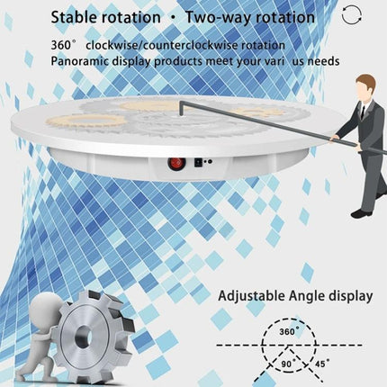 60cm Electric Rotating Display Stand for Product Showcases rotating 360° ABS 110-240V stable display for photography video retail