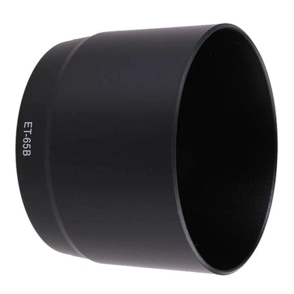 Protective Lens Hood for Canon 70-300mm Zoom Lenses - black PVC ET-65B hood blocks flare, protects from dust, moisture and minor impacts