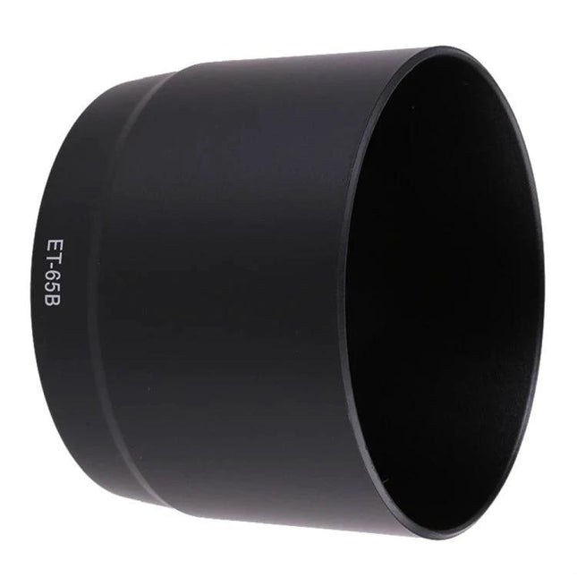 Protective Lens Hood for Canon 70-300mm Zoom Lenses - black PVC ET-65B hood blocks flare, protects from dust, moisture and minor impacts