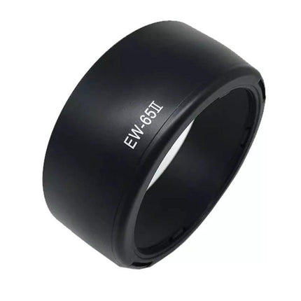 Protective Lens Hood for Canon EF 28mm and 35mm Lenses - black PVC EW-65II hood blocks flare and protects lens in outdoor and urban photography