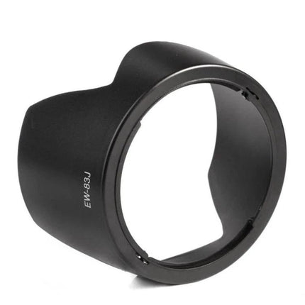 Lens Hood for Canon Cameras, Stray Light Protection Accessory - black petal hood EW-83J for outdoor and travel photography