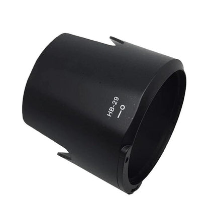 HB-29 Lens Hood Shade for Nikon 70-200mm Photography Lenses - black PVC hood reduces flare and protects lens for outdoor landscape and sports shoots