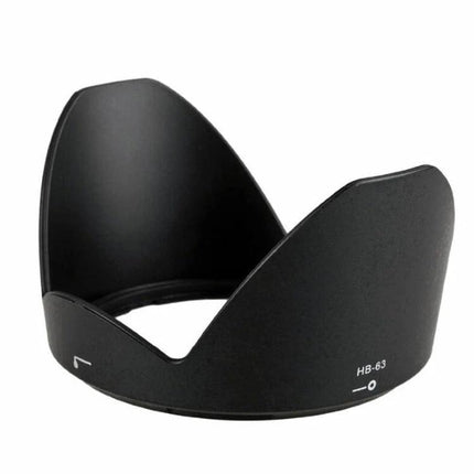 Lens Hood Shade Compatible with Nikon 24-85mm f/3.5-4.5 Lens - black petal PVC hood for protection and glare reduction
