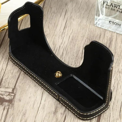 PU Leather Half Case with 1/4 Inch Thread for FUJIFILM X100V