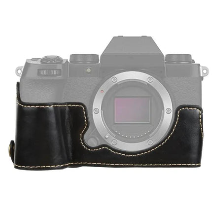Durable PU Leather Protective Half Case for FUJIFILM X-S10 Camera