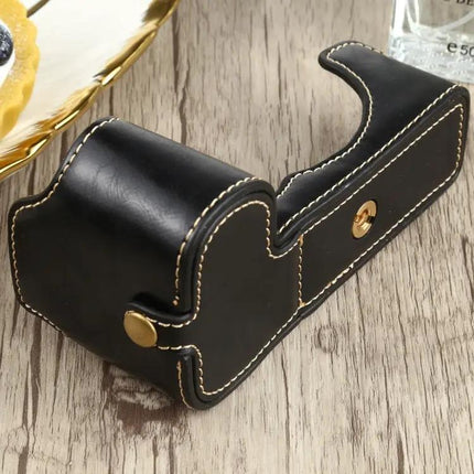 Durable PU Leather Protective Half Case for FUJIFILM X-S10 Camera