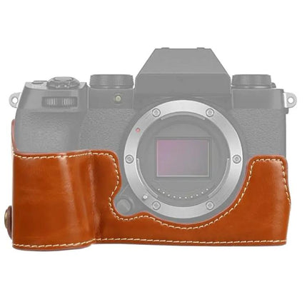 Durable PU Leather Protective Half Case for FUJIFILM X-S10 Camera