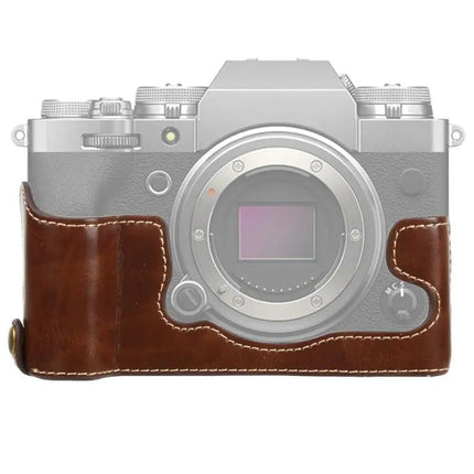 PU Leather Half Case with 1/4 Inch Thread for FUJIFILM X-T4