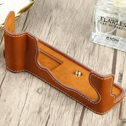 PU Leather Half Case with 1/4 Inch Thread for FUJIFILM X-T4