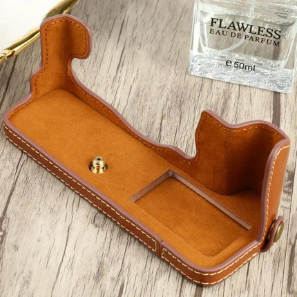 PU Leather Half Case with 1/4 Inch Thread for FUJIFILM X-T4