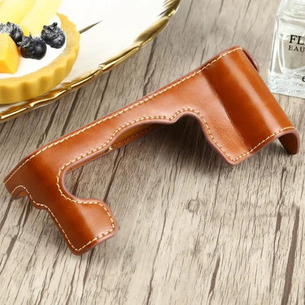 PU Leather Half Case with 1/4 Inch Thread for FUJIFILM X-T4