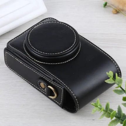 Soft PU Leather Protective Case for Digital Cameras with Strap