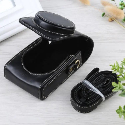 Soft PU Leather Protective Case for Digital Cameras with Strap