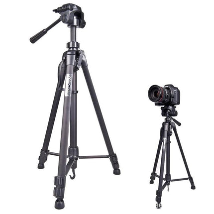 WeiFeng 3-Section Folding Tripod for Live Broadcast and Photography - durable aluminum alloy tripod for stable outdoor and event shooting