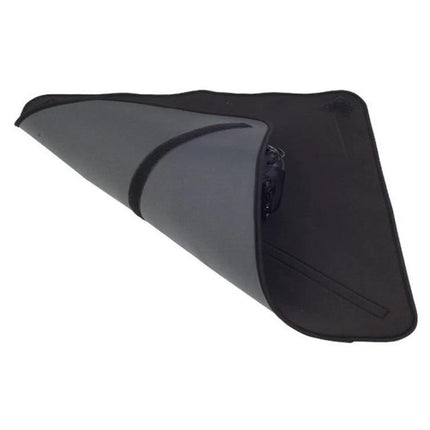 Neoprene Protective Blanket for Camera Lenses, 25x25cm wrapped around a camera to protect from impact and moisture