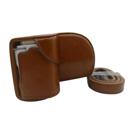 Protective PU Leather Camera Case for Sony ZV-E10 Model