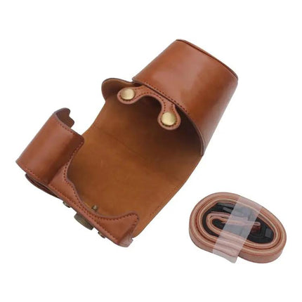 Protective PU Leather Camera Case for Sony ZV-E10 Model