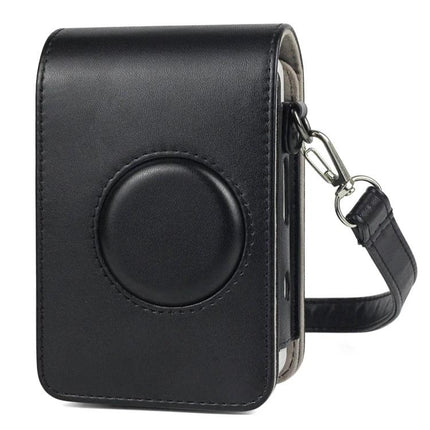 Retro PU Leather Camera Case with Adjustable Strap for Fujifilm Instax Mini Liplay black protective PU leather case with strap