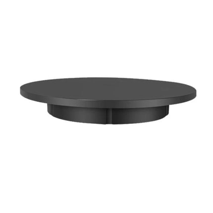 Alt Tag: 42cm Electric Rotating Stand for Product Displays and Videos black low-profile turntable for 360° product photography and video