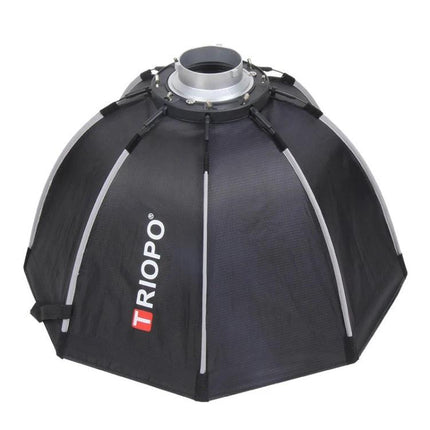 Triopo 55cm Octagon Parabolic Softbox for Photography Lighting black octagon softbox with 8-pole frame and metal mount