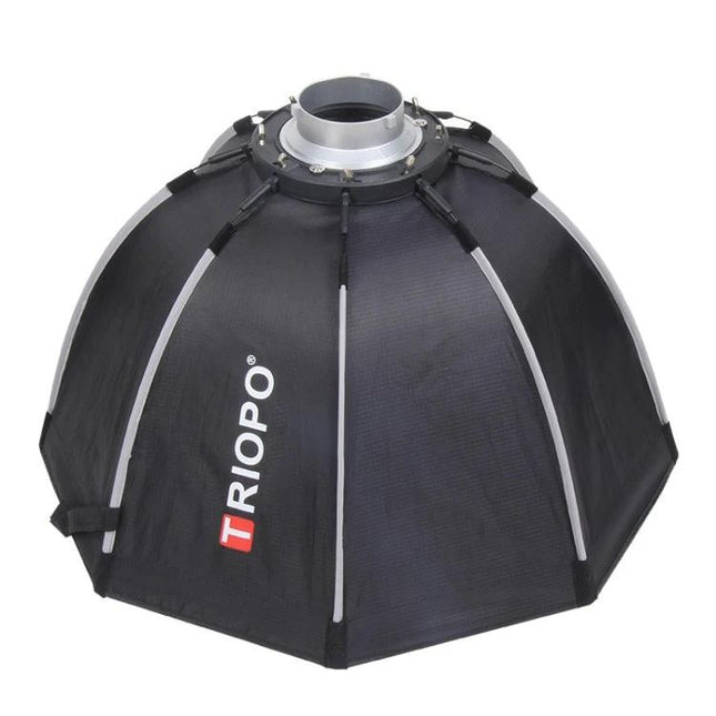 Triopo 55cm Octagon Parabolic Softbox for Photography Lighting black octagon softbox with 8-pole frame and metal mount