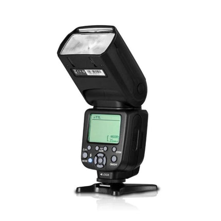 Triopo Speedlite Flash for Canon Camera Photography Use - black TTL flash with guide number 58 for portrait and event lighting