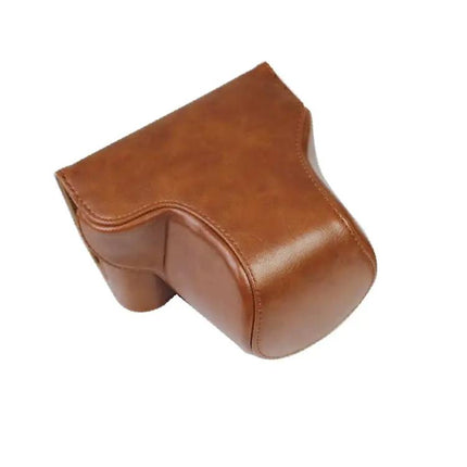 PU Leather Protective Camera Case with Strap and Soft Interior