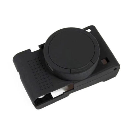 Durable Soft Silicone Protective Case for Sony Cyber-Shot Cameras black stretchable cover with lens cap and button access