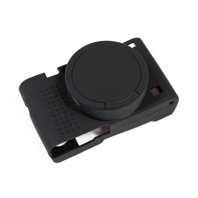Durable Soft Silicone Protective Case for Sony Cyber-Shot Cameras black stretchable cover with lens cap and button access