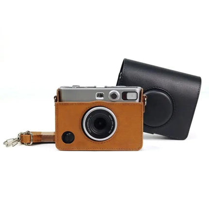 FUJIFILM Instax Mini Evo Leather Camera Case with Adjustable Strap | Syndmart