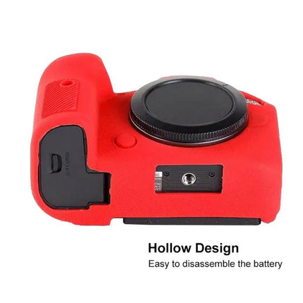 Soft Silicone Litchi Texture Case for Canon EOS R6 Camera