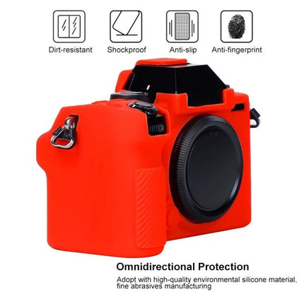 Protective Silicone Case for Fujifilm X-S10 Digital Camera bright red silicone cover showing full-body protection and access to buttons