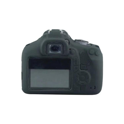 Soft Silicone Protective Case for Canon EOS 2000D Digital Camera — rear view showing camera fit and access to LCD and controls