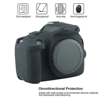 Soft Silicone Protective Case for Canon EOS 2000D Digital Camera