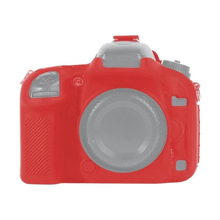 Soft Silicone Protective Case for Nikon D600 and D610 Cameras in red, stretchable durable silicone camera body cover