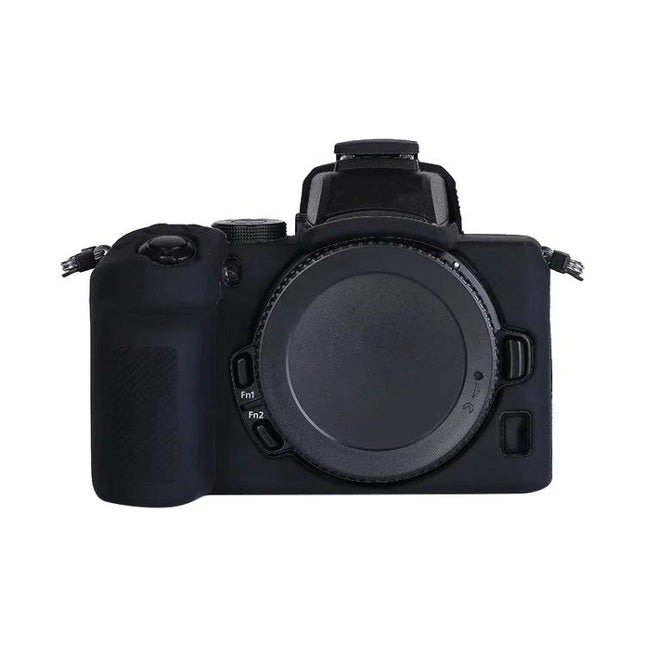 Soft Silicone Protective Case for Nikon Z50 Daily Use - black silicone camera body cover protecting camera from scratches and impacts
