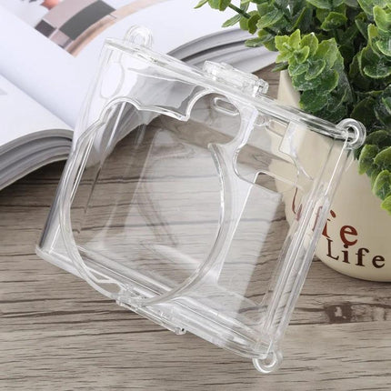 Protective Crystal Shell Case with Strap for FUJIFILM Instax Mini 90 clear protective camera cover showcasing transparent design