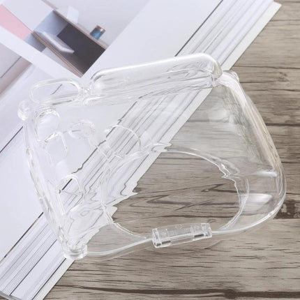 Crystal Protective Case with Strap for Fujifilm Instax Mini 25 clear crystal protective camera cover showing strap attachment and shutter access