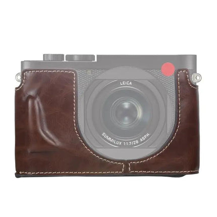 Protective PU Leather Half Case for Leica Q2 Camera