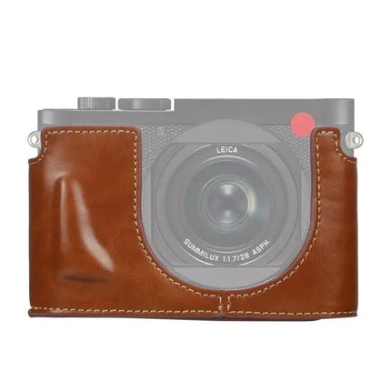 Protective PU Leather Half Case for Leica Q2 Camera