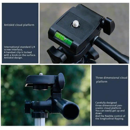 130cm Folding Aluminum Tripod with Ball Head for Photography