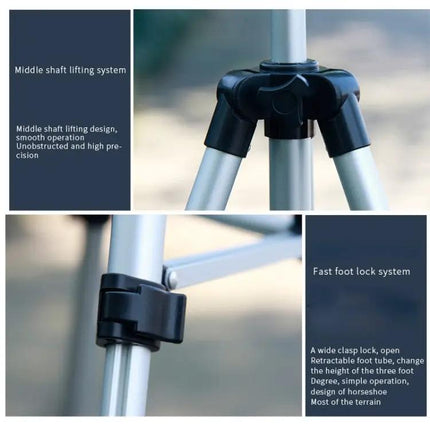 130cm Folding Aluminum Tripod with Ball Head for Photography