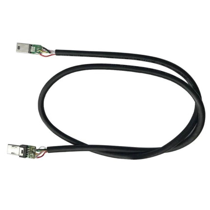 Micro USB PCB Connector Adapter for Sony Camera Data Cables with solder-type ends and black jacketed cable